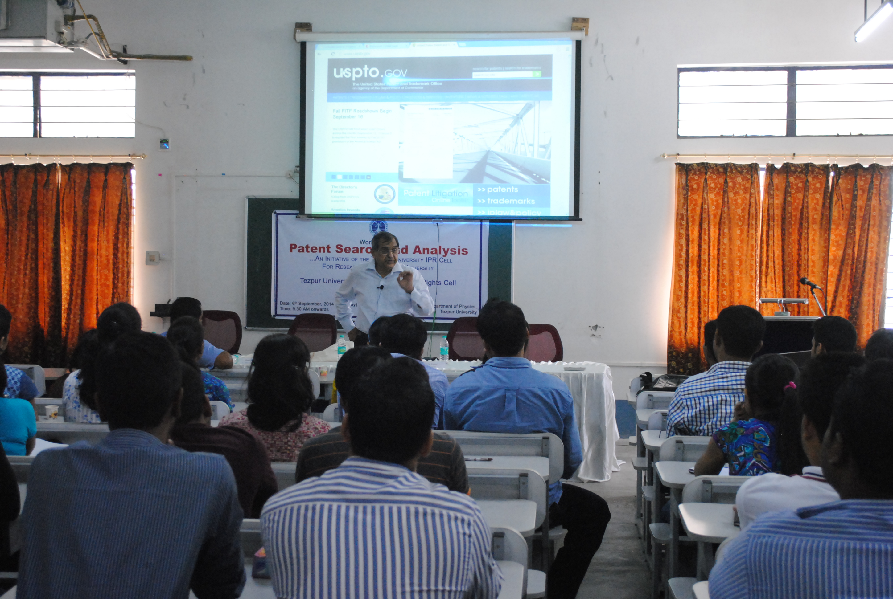 Prof. P.Ganguli interacting with students